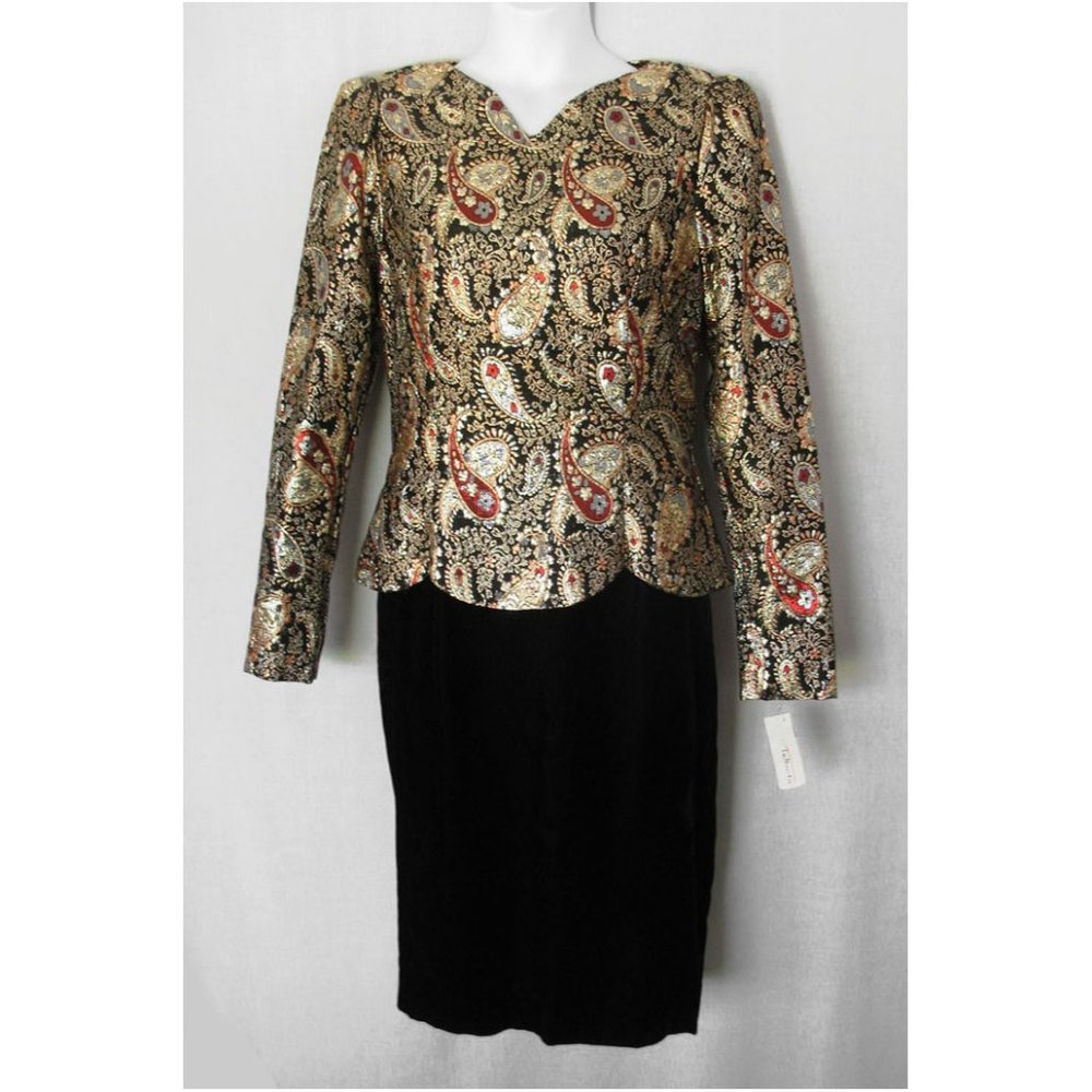 Talbots NWT Scott McClintock Special Occasion Dress Vintage 80s-90s